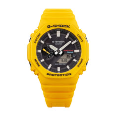 Casio G-Shock Analog-Digital World Time Watch - Yellow