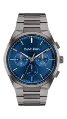 Calvin Klein Multi Dial Quartz Watch for Men Collection Distinguish with Stainless Steel Strap Available - Blue