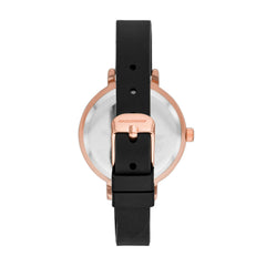 Skechers Women's Watch and Stackable Bracelet Gift Set - Rose Gold/Black Bracelet Set