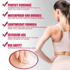 Body Makeup Foundation, Body Makeup Foundation, Body Makeup Foundation for Waterproof Full Coverage, Leg And Body Makeup Foundation for All Skin Types (3PC)