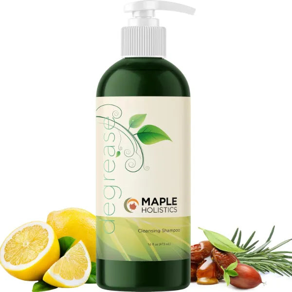 Maple Holistics Clarifying Shampoo for Oily Hair and Dry Scalp Cleanser for Build Up - Deep Cleansing Shampoo for Oily Scalp Toner with Purifying Essential Oils for Hair Care - 16 Fl oz