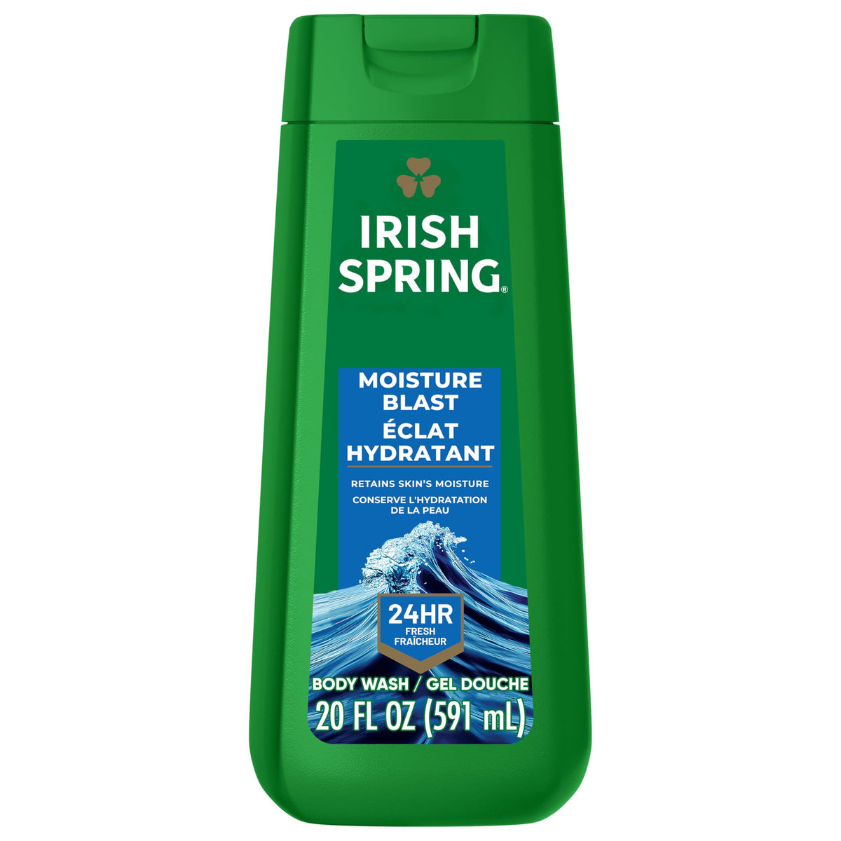 Irish Spring Moisture Blast Body Wash for Men, 20 oz