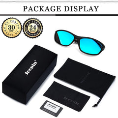 Joopin Polarized Sports Sunglasses for Men Women Driving Cycling Running Fishing Glasses UV400 Protection Wrap Around Shades Lenses