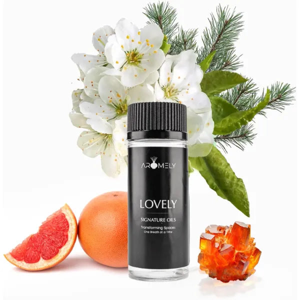 AROMELY Diffuser Oil Lovely a Sophisticated Blend of Grapefruit, Wood Pear Jasmine, Hyacinth Creating an Exquisite Fragrance for Scent Diffusers (50ml)