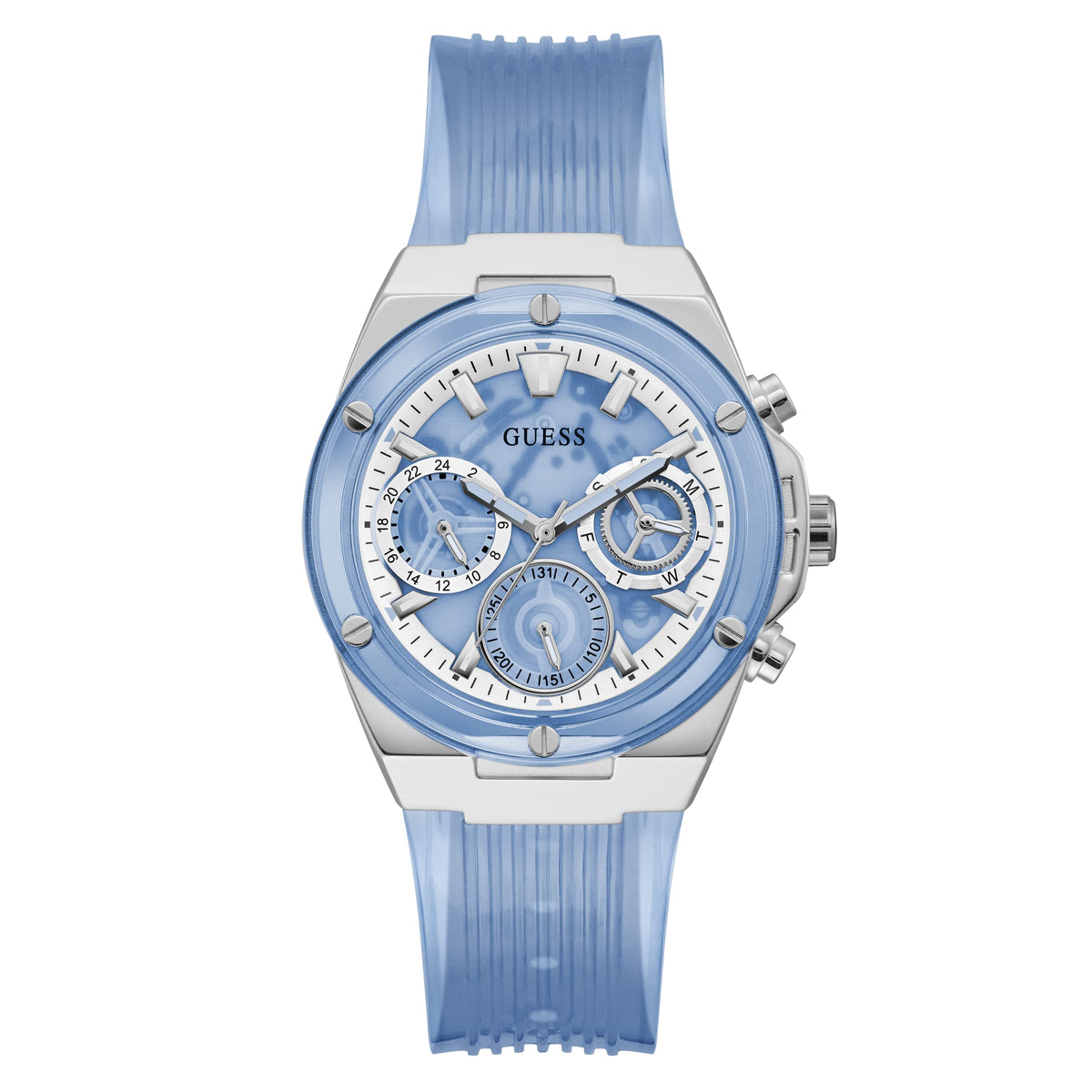 GUESS Ladies Sport Clear Multifunction 39mm Watch