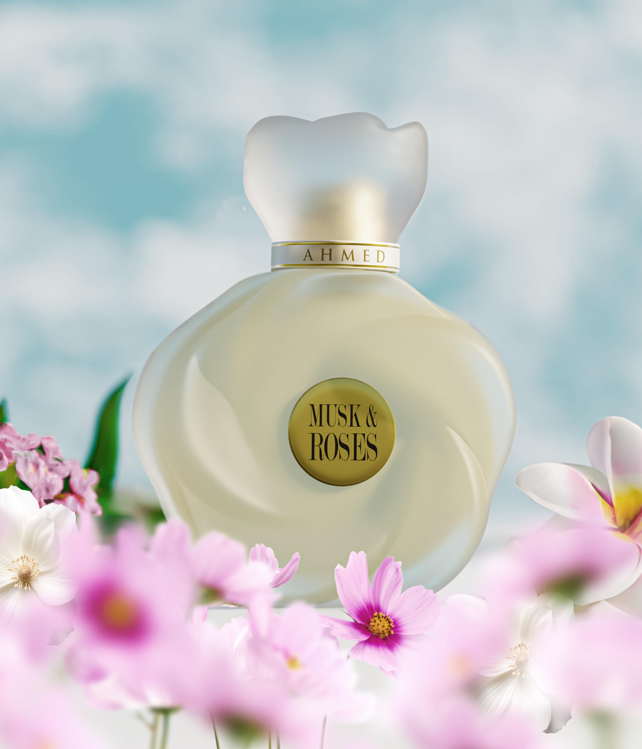 Ahmed Al Maghribi Musk & Roses 75ML | eau de parfum women | Long lasting | Roses | Musk | Perfume for women | Floral | Rasberry | Perfumes