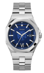 GUESS Men's 42mm Watch - Black Strap Black Dial Black Case