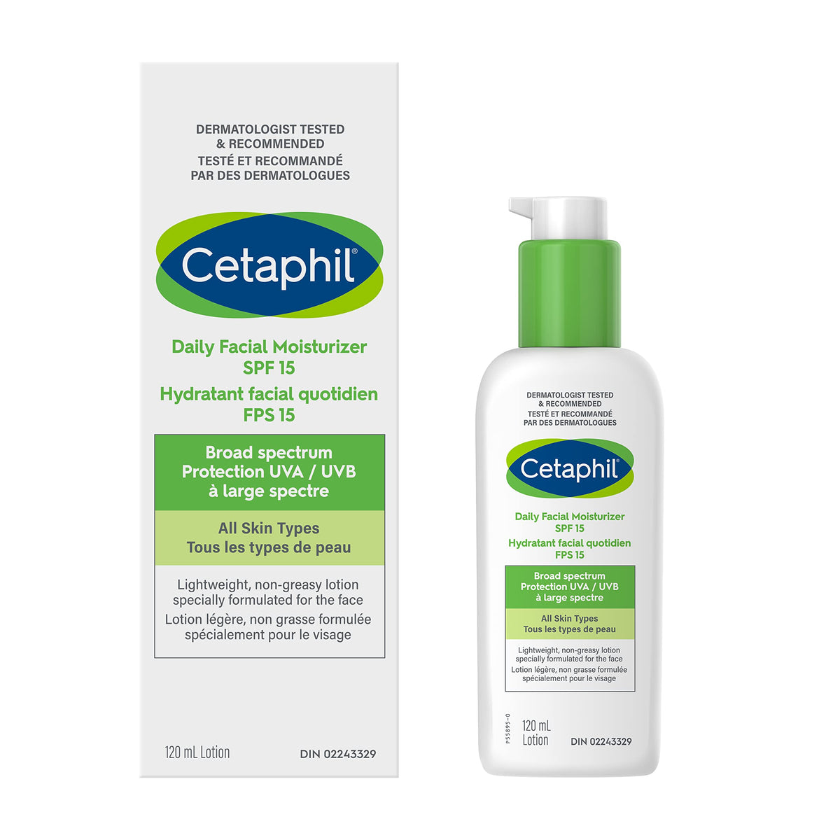 Cetaphil Daily Facial Moisturizer with SPF15, 120 ml
