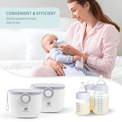 Termichy Baby Formula Dispenser, Portable Formula Dispenser Container with Scoop and Carry Handle for Travel Outdoor Activities for Baby Infant, 8.8OZ, 0.55LB, 250g (Grey,1 Pack)