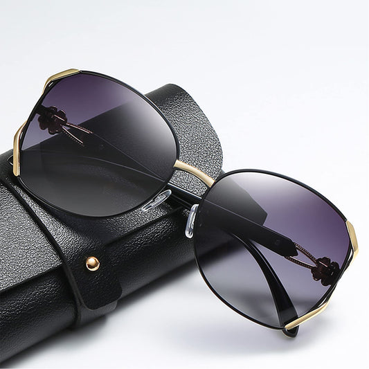 NALANDA Polarized Sunglasses With UV400 HD Lens Metal PC Frame for Women's Glasses For Outdoor Travel Driving Daily Use Etc,Vintage Retro Stylish Design,100% UV Blocking