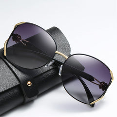 NALANDA Polarized Sunglasses With UV400 HD Lens Metal PC Frame for Women's Glasses For Outdoor Travel Driving Daily Use Etc,Vintage Retro Stylish Design,100% UV Blocking