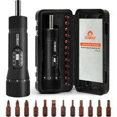 Coobeast 13PCS Torque Screwdriver Set, 10–70 In-lb 1/4" Drive with S2 Bits for Bike Repair & Maintenance