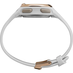 TIMEX Transit+ Watch with Activity Tracking & Heart Rate 33mm - White/Rose Gold-Tone