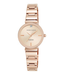 Anne Klein Damenarmbanduhr mit echtem Diamant-Zifferblatt, AK/2434