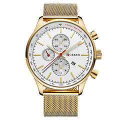 Curren Casual Watch For Men Analog Leather - 8227