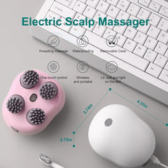 electric Scalp Massager,Head Massager Scalp Stress Relax,Silicone Scalp Massager,Head Massager for Hair Growth,Head Scratcher,Scalp Massager Shampoo Brush,pet Massager,cat,Dog