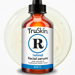 TruSkin Retinol Serum for Face – Gentle, Skin Friendly Anti-Aging Retinoid with Hyaluronic Acid, Cica & Vitamin E – Retinol Facial Serum for Smoother-Looking Skin & Improved Texture