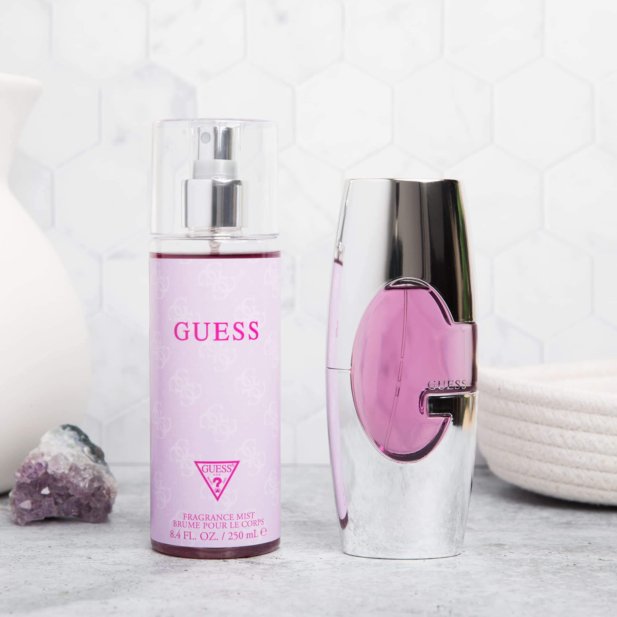 GUESS PINK (W) SET EDP 75ML + 125ML BODY MIST