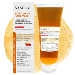 Nasola Kojic Acid Face Wash Clarifying Cleanser Soap, 4.05 Fl Oz