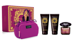 Versace Crystal Noir Natural EDT Spray, Body Lotion and Shower Gel 3-Piece Gift Set