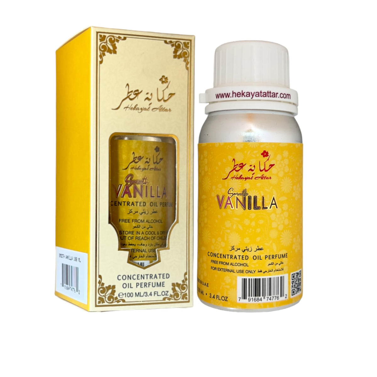 HEKAYAT ATTAR SMOOTH VANILLA 100ML CONCENTRATED PERFUME OIL | Heritage Collection