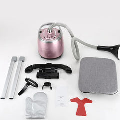 Breakode™ Garment Steamer for Clothes, Adjustable Height with Hanger 2000W, Steam Iron 40 Second Heating Time, Detachable Ironing Board, Sanitized Garment, Heat Insulated Steam Hose (garment steamer)