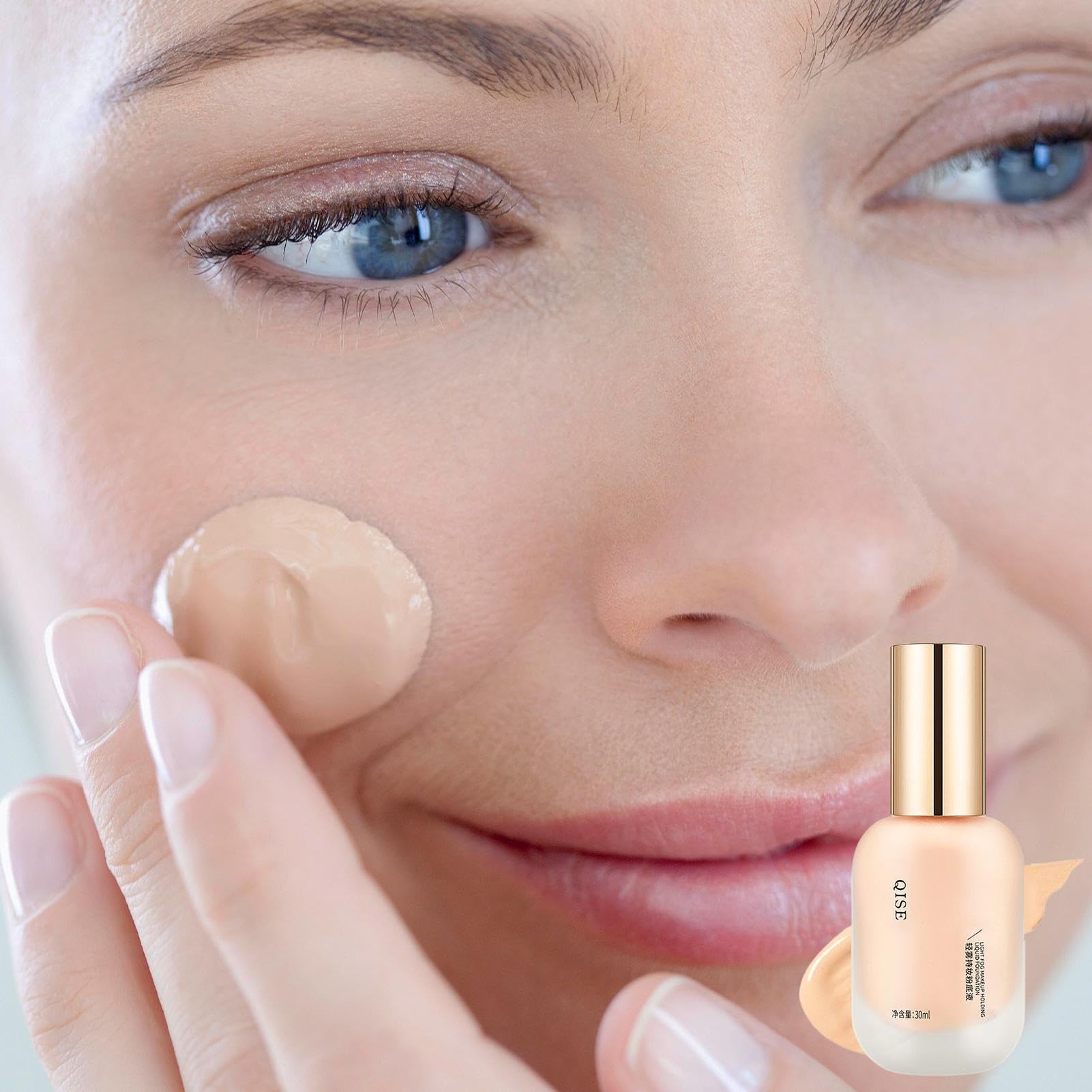 Lightweight Foundation | High Moisturizing Foundation for Skin Brightening | Light Coverage Foundation, 30ml Lightweight Longwear Foundation, All Skin Types