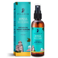 Pilgrim Argan Oil Hair Serum for Dry Frizzy Hair | Hair Smoothing | Smoothing and Control of Frizzy/Dry Hair | Instant Shine, Smoothness and Soft Hair| Anti Frizz | For Women and Men, 100 ml