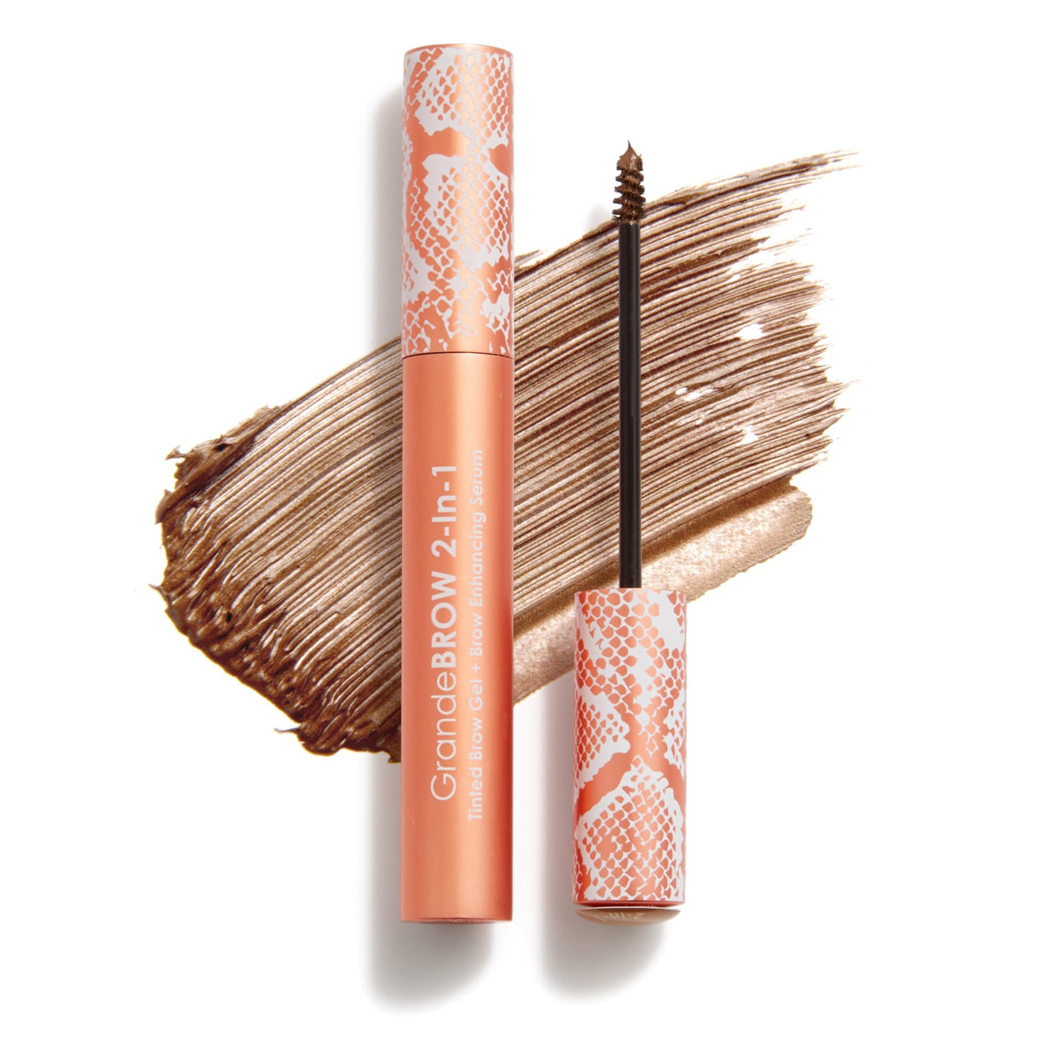 Grande Cosmetics GrandeBROW 2-in-1 Tinted Brow Gel + Brow Enhancing Serum, Light