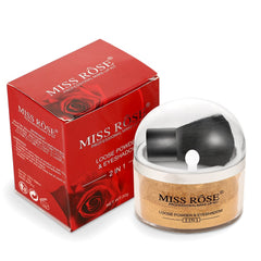 Professional Loose Face Powder, Makeup Kit Loose Powder, Facial Cosmetic for Setting or Foundation, Lightweight, Long Lasting(Gold)