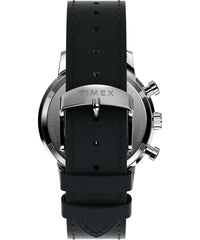 Timex Men's Marlin 40mm Watch - Black Strap Black Dial Stainless Steel Case - Black/Silver-Tone/Stainless Steel