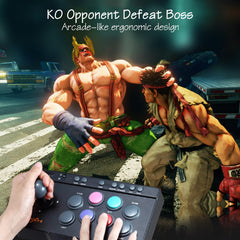 Arcade Stick,Street Fighter Fight Stick,with Turbo & Macro Functions USB Arcade Controller,Suitable for PS3 PS4 Xbox ONE Switch PC Arcade Fight Stick PXN