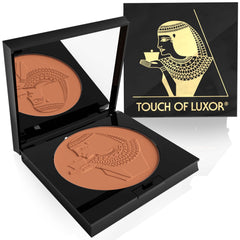Cutifem Touch of Luxor Compact Powder No. 1 Light Bronze Terracotta Matte - Nourishing Vegan Makeup Face Powder - 11 g