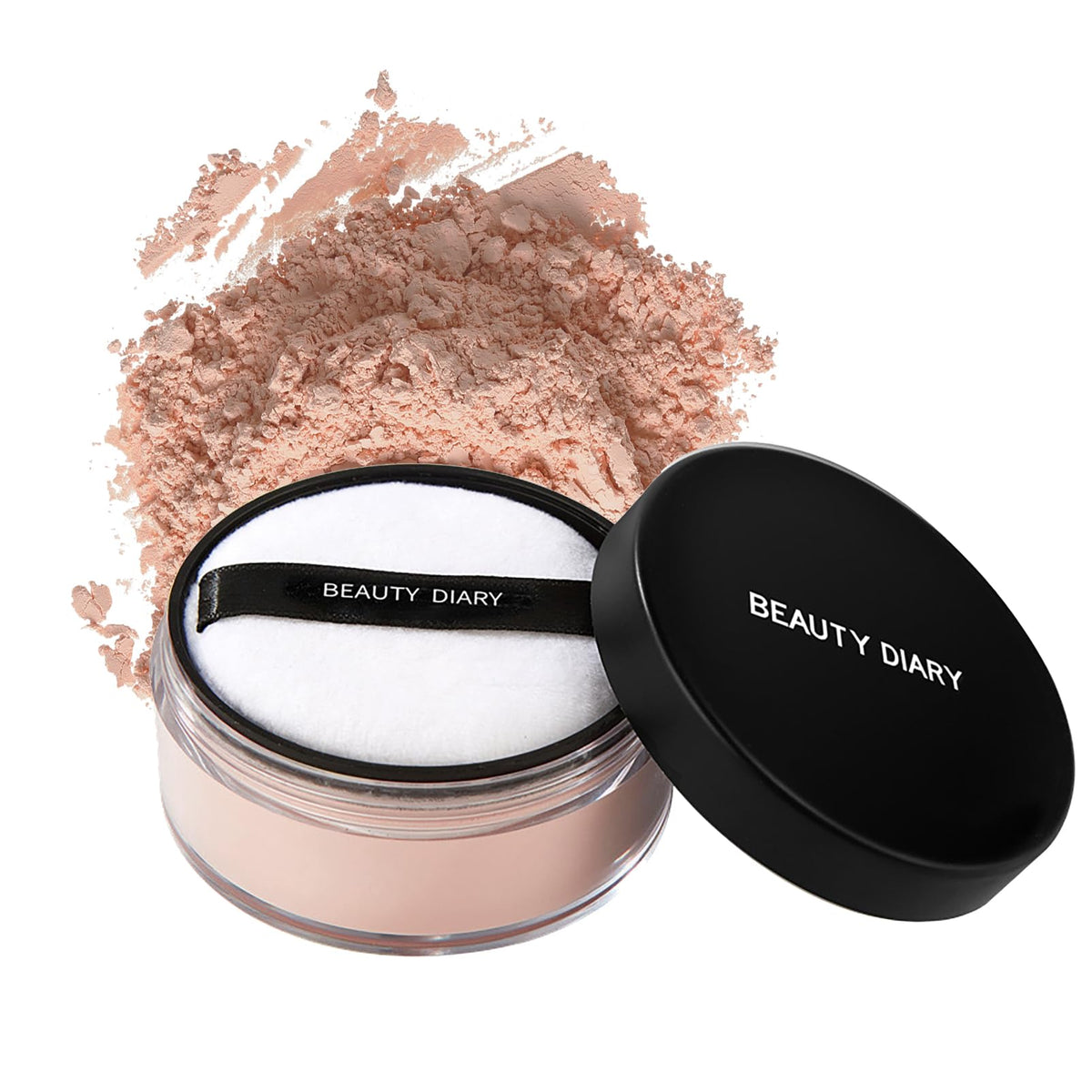 Translucent Face Powder - Loose Setting Powder - Matte Face Powder - Lightweight Long-lasting Waterproof Makeup Powder - Oil Control with Powder Puff Foundation Full Coverage Pressed Powder (01)