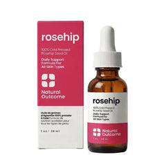 Natual Outcome Rosehip Oil 100% Pure Cold-Pressed Rosehip Seed Face Oil - Anti-Aging Facial Oil to Plump, Balance & Hydrate 1 oz