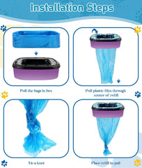 Rukoy Eco-Friendly Nappy Bin Refill Bags, 8 Pack Nappy Bin Refills, Smellproof, Diaper Pail Refills Compatible with Tommee Tippee, Twist & Click, AngelCare, Genie, Foppapedretti