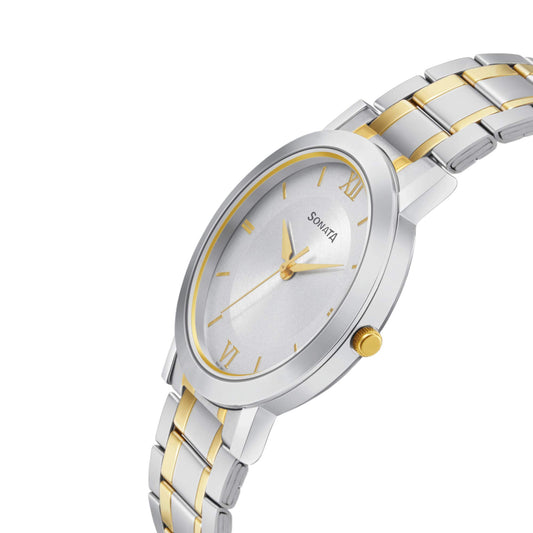 Sonata Grey Dial Analog watch For Men-NR77108BM02W