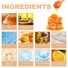 Beef Tallow Honey Moisturizing Cream, Nourishing Tallow & Honey Balm,All-Natural Moisturizer Hydrates,Moisturizing Cream for Soft Smooth Skin