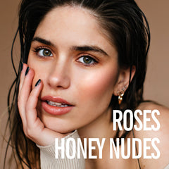 KIMUSE Cream Blush Stick, Highlighter & Contouring Stick, Creamy Texture with Luminous Finish, Versatile, Easy to Use, Makeup for All Skin Types (Roses Honey Nudes)
