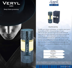 Sapil Veryl Men's- Perfume, 100 Ml