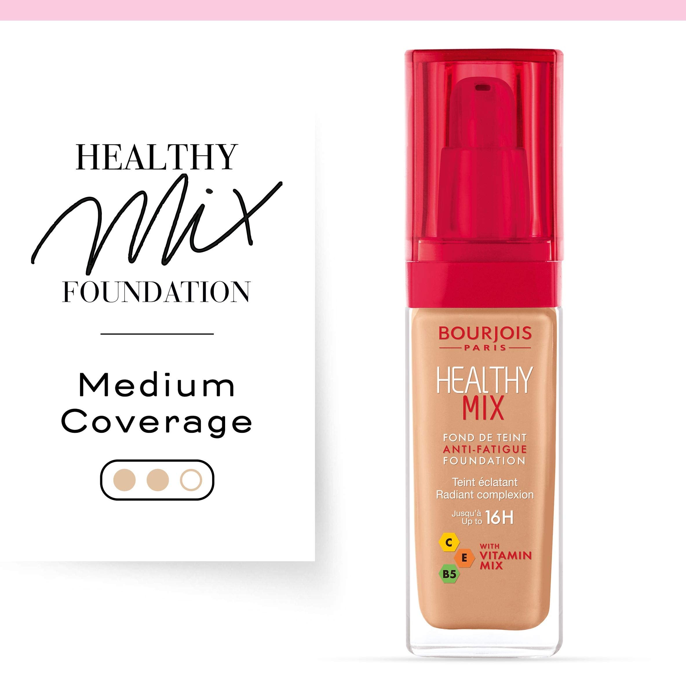 Bourjois Bourjois,Healthy Mix Anti-Fatigue Foundation. 55.5 Honey, 30 Ml - 1.0 Fl Oz