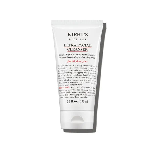 Kiehl's Ultra Facial Cleanser, Lightweight Foamy Facial Cleanser, Enriched Formula that Replenishes Skin Barrier, Gently Exfoliates and Moisturizes, Suitable for All Skin Types, Paraben Free