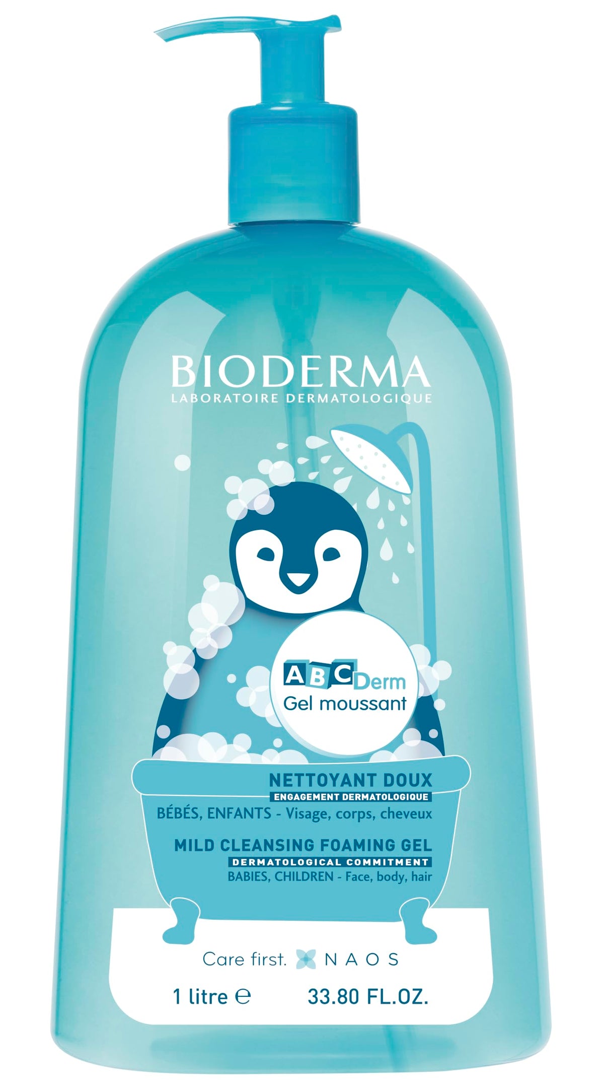 Bioderma - Abcderm - Foaming Gel - Baby Wash - Gentle Cleanser - For The Delicate Skin Of Babies And Children
