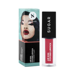 Sugar Cosmetics Air Kiss Lipstick Powder - 04 Cherry Fluff - 2g | Ultra Pigmented | Waterproof & Transfer Resistant | Matte Finish
