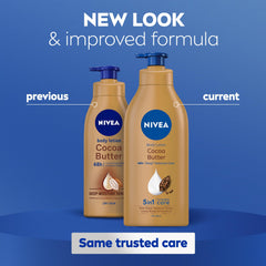 NIVEA Body Lotion Dry Skin, Cocoa Butter Vitamin E, 625ml