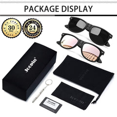 Joopin Polarized Sunglasses Men Women, Classic Square Sun Glasses 100% UV Protection Driving Fishing