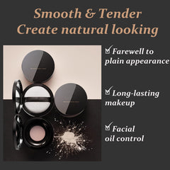 Translucent Face Powder - Loose Setting Powder - Pressed Powder - Invisible Mixing Lightweight Powder - Longlasting Oil Control Natural Finish Foundation Conceal Pore - Suitable for All Skin Type (02)
