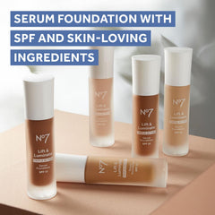 No7 Lift & Luminate Triple Action Serum Foundation SPF 15 - Tawny, 30ml