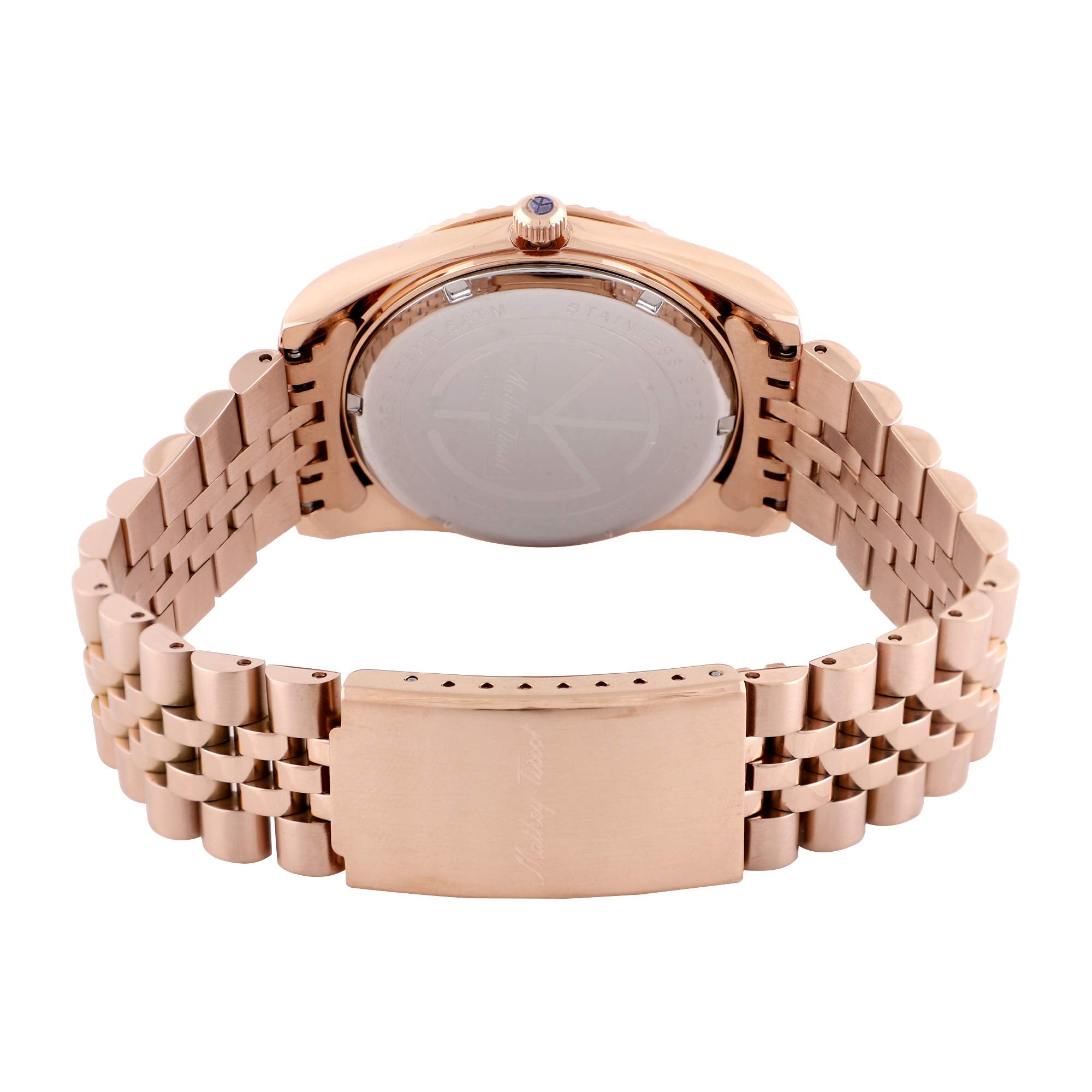 Mathey-Tissot Analog Black Dial Men's Watch - Brown