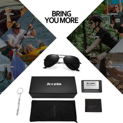 Joopin Polarized Aviation Sunglasses for Men Women Classic Sun Glasses for Driving Fishing with UV Protection